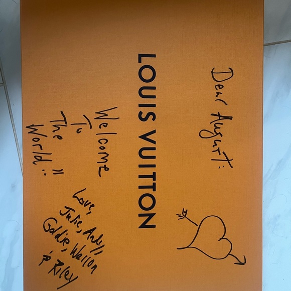 NWT Louis Vuitton Balloon Plaid Baby Blanket, Sunshine - Picture 7 of 7